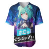 Galaxy Style Uruha Rushia Baseball Jersey Anime Baseball Jersey