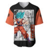 Goku Blue Baseball Jersey Dragon Ball Z Baseball Jersey Anime Baseball Jersey