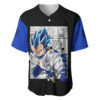 Vegeta Blue Baseball Jersey Dragon Ball Z Baseball Jersey Anime Baseball Jersey