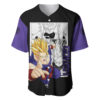 Gohan Adult SSJ2 Baseball Jersey Dragon Ball Z Baseball Jersey Anime Baseball Jersey