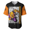 Orange Piccolo Baseball Jersey Dragon Ball Z Baseball Jersey Anime Baseball Jersey