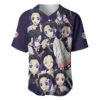 Shinobu Kocho Baseball Jersey Demon Slayer Baseball Jersey Anime Baseball Jersey