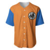 Goku Kanji Symbol Baseball Jersey Dragon Ball Z Baseball Jersey Anime Baseball Jersey