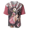 Nezuko Kamado Baseball Jersey Demon Slayer Baseball Jersey Anime Baseball Jersey