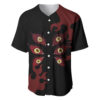 Kokushibou Baseball Jersey Demon Slayer Baseball Jersey Anime Baseball Jersey