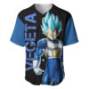 Vegeta Blue Baseball Jersey Dragon Ball Z Baseball Jersey Anime Baseball Jersey