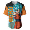 Goku Blue Baseball Jersey Dragon Ball Z Baseball Jersey Anime Baseball Jersey