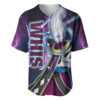 Whis Baseball Jersey Dragon Ball Z Baseball Jersey Anime Baseball Jersey