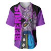 Beerus Baseball Jersey Dragon Ball Z Baseball Jersey Anime Baseball Jersey