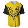 Trafalgar Law Surgeon of Death Baseball Jersey One Piece Baseball Jersey Anime Baseball Jersey