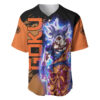 Goku Ultra Instinct Baseball Jersey Dragon Ball Z Baseball Jersey Anime Baseball Jersey