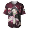 Nezuko Baseball Jersey Demon Slayer Baseball Jersey Anime Baseball Jersey