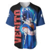 Vegito Baseball Jersey Dragon Ball Z Baseball Jersey Anime Baseball Jersey