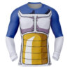 Hooktab Vegeta Battle Suit Dragon Ball Z Long Sleeve Rash Guard Compression Shirt Cosplay Anime Gym Shirt