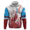 002 Zero Two Strelitzia Hoodie Anime Style