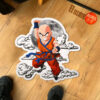 Dragon Ball Krillin Shaped Rug Custom Moon Clouds Anime Room Decor