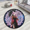 Black Lady Round Rug Custom Sailor Moon Anime Room Mats