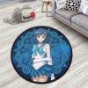 Sailor Mercury Round Rug Custom Sailor Moon Anime Room Mats