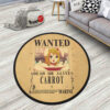 Carrot Round Rug Custom Anime Room Mats