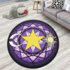 Violet Magic Circles Round Rug Custom Cardcaptor Sakura Anime Room Mats