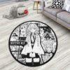 Mitsuri Kanroji Manga Round Rug Custom Anime Room Mats