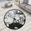 Zenitsu Agatsuma Manga Round Rug Custom Anime Room Mats