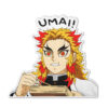 Rengoku Umai Umai Shaped Rug Custom Anime Room Decor Mat Quality Carpet