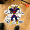 All Might Shaped Rug Custom Moon Clouds Anime Room Decor