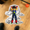 Dragon Ball Bardock Shaped Rug Custom Moon Clouds Anime Room Decor