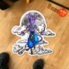 Dragon Ball Beerus Shaped Rug Custom Moon Clouds Anime Room Decor