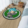 Dragon Ball Vegeta Blue Shaped Rug Custom Anime Room Decor