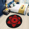 Sasuke Mangekyou Round Rug Custom Anime Room Mats