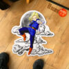 Dragon Ball Android 18 Shaped Rug Custom Moon Clouds Anime Room Decor