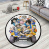 Dragon Ball Friends Round Rug Custom Anime Room Mats