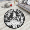 Nezuko Kamado Manga Round Rug Custom Anime Room Mats