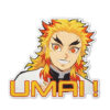 Kyoujurou Rengoku Umai Shaped Rug Custom Anime Room Decor Mat Quality Carpet