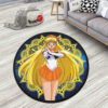 Sailor Venus Round Rug Custom Sailor Moon Anime Room Mats