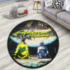 Cyberpunk David And Lucy Edgerunners Round Rug Anime Room Mats