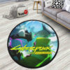 Cyberpunk David And Lucy Round Rug Anime Room Mats