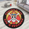 Character Symbol Portgas D. Ace Round Rug Anime Room Mats