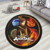 Avatar The Last Airbender Zuko Round Rug Anime Room Mats