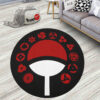 Uchiha Clan Round Rug Anime Room Mats