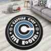 Symbols Capsule Corp logo Round Rug Anime Room Mats