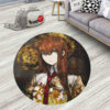 Kurisu Makise Round Rug Custom Circle Carpet