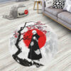 Cherry Blossom Sasori Round Rug Custom Circle Carpet