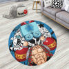 One Piece Manga Franky Round Rug Custom Circle Carpet