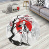 Cherry Blossom Uzumaki Bijuu Mode Round Rug Custom Circle Carpet