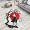 Cherry Blossom Neji Hyuga Round Rug Custom Circle Carpet