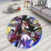 One Piece Manga Dracule Mihawk Round Rug Custom Circle Carpet