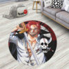 One Piece Manga Shanks Round Rug Custom Circle Carpet